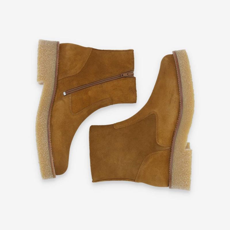 DORA BOOTS W - SUEDE - CUOIO